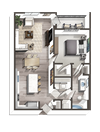 1 Bedroom 1 Bath Axel Row